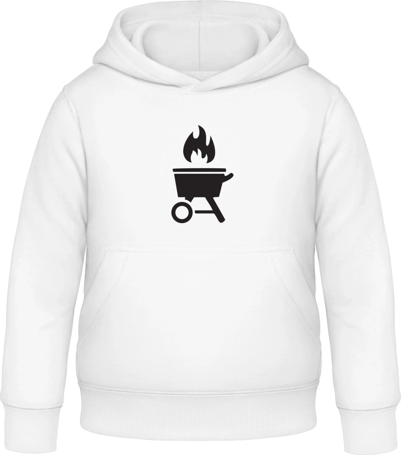 Grill BBQ - Arctic white Awdis Hoodie Kids - Front