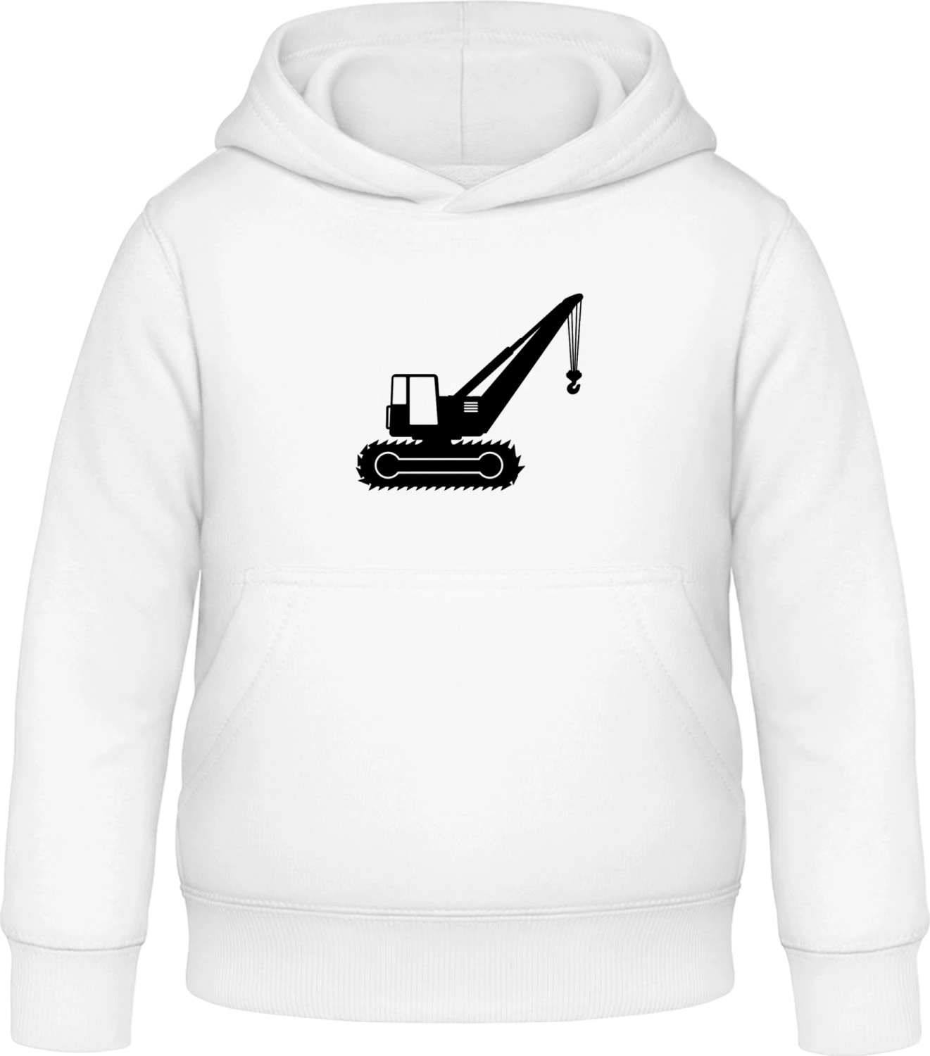 Kran - Arctic white Awdis Hoodie Kids - Front