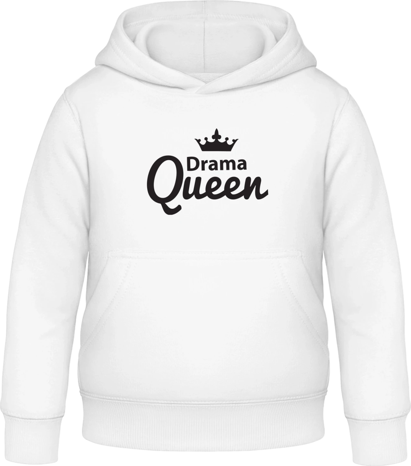 Drama Queen Crown - Arctic white Awdis Hoodie Kids - Front