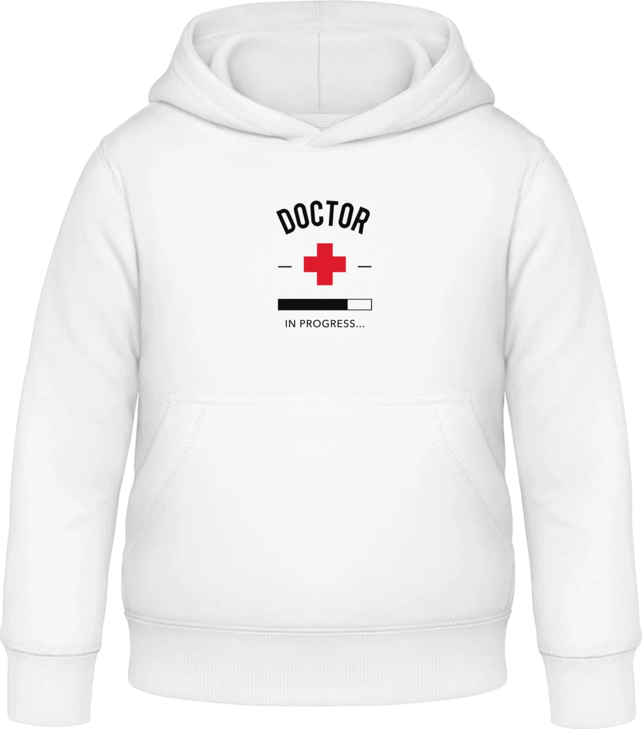 Doctor loading - Arctic white Awdis Hoodie Kids - Front