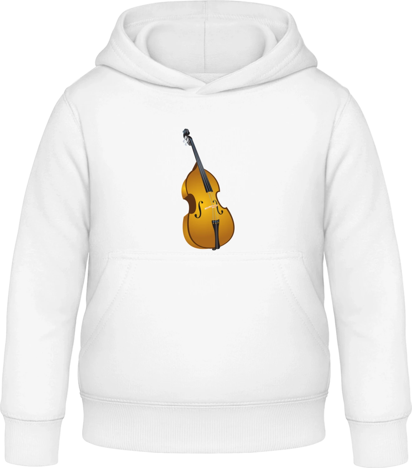 Double Bass - Arctic white Awdis Hoodie Kids - Front