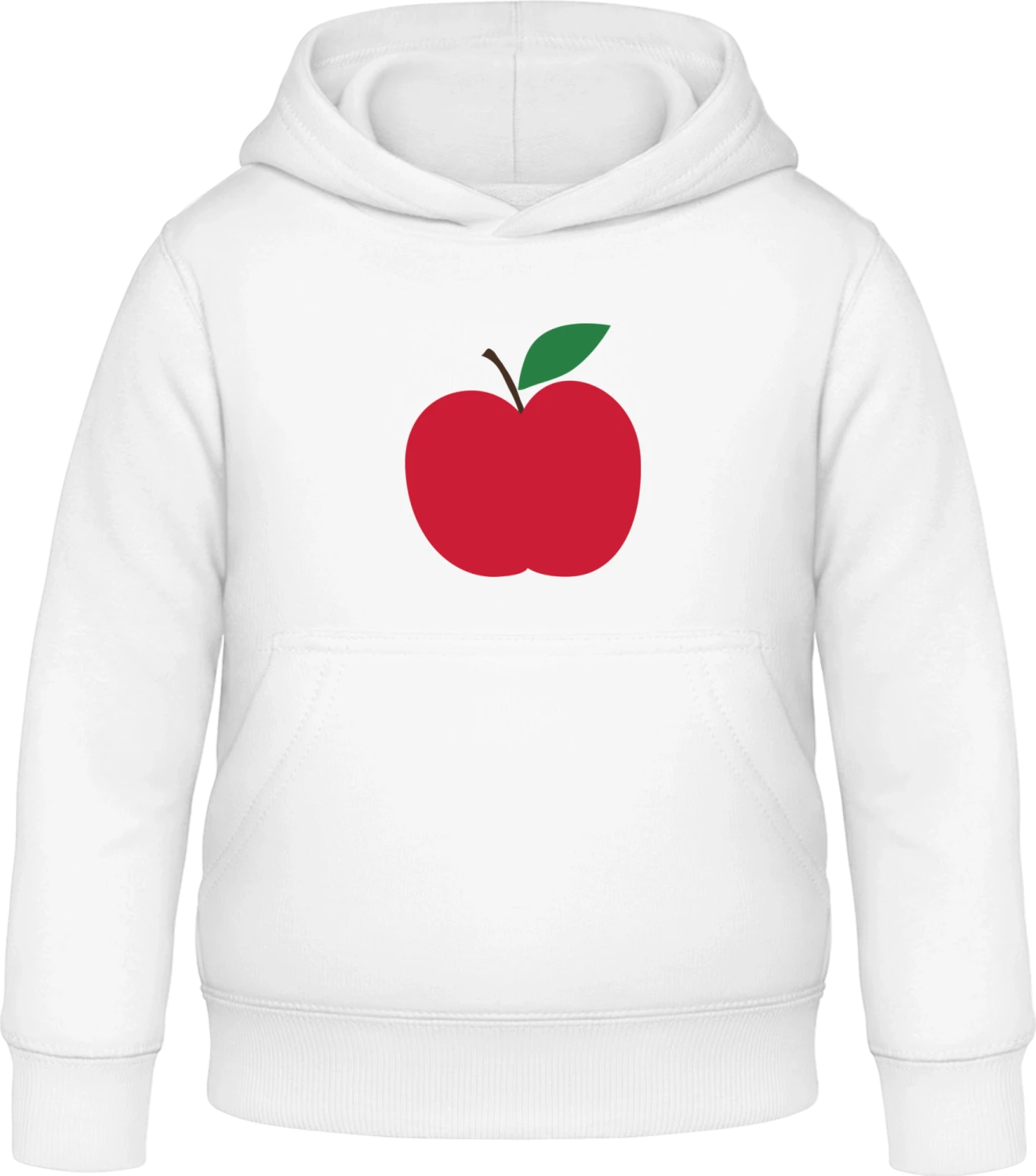 Apple Illustration - Arctic white Awdis Hoodie Kids - Front