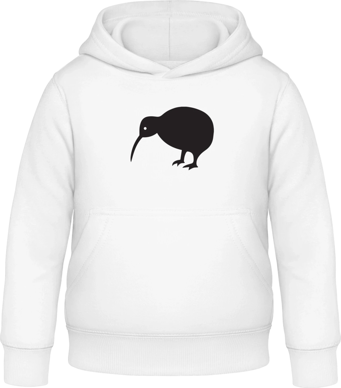 Kiwi Bird - Arctic white Awdis Hoodie Kids - Front