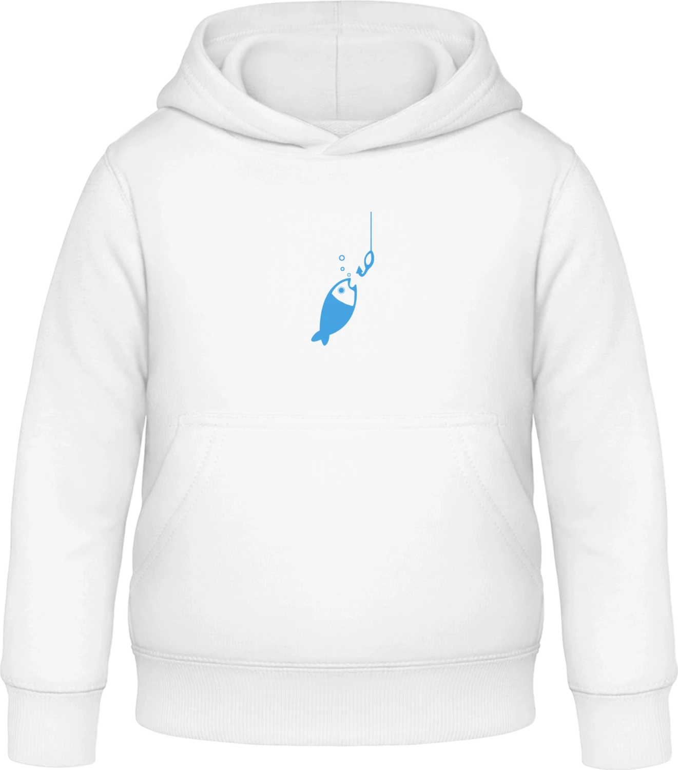 Fishing For Fish - Arctic white Awdis Hoodie Kids - Front