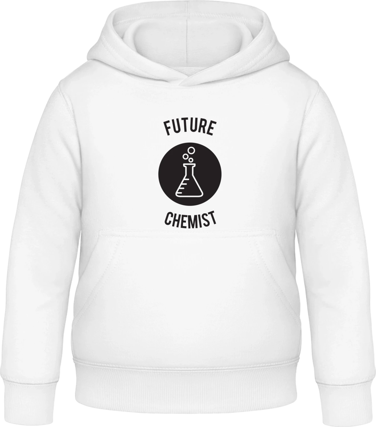 Future Chemist - Arctic white Awdis Hoodie Kids - Front