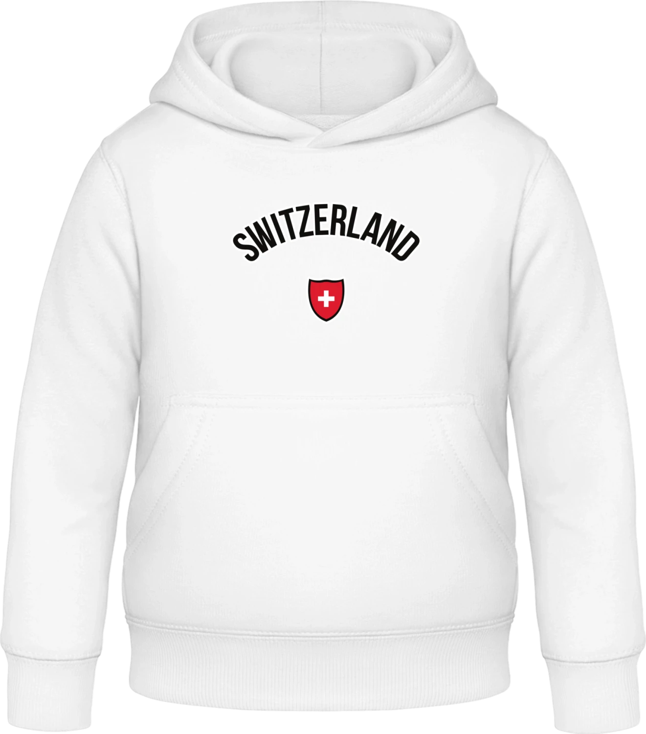 Switzerland Football Fan - Arctic white Awdis Hoodie Kids - Front