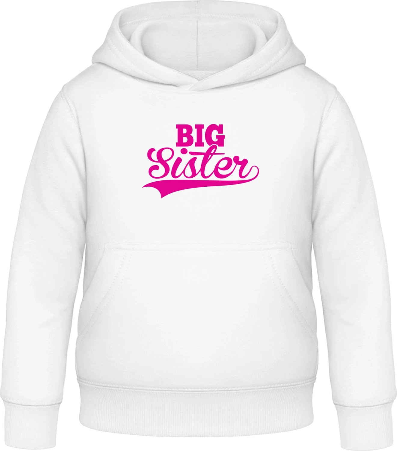 Big Sister Vintage - Arctic white Awdis Hoodie Kids - Front