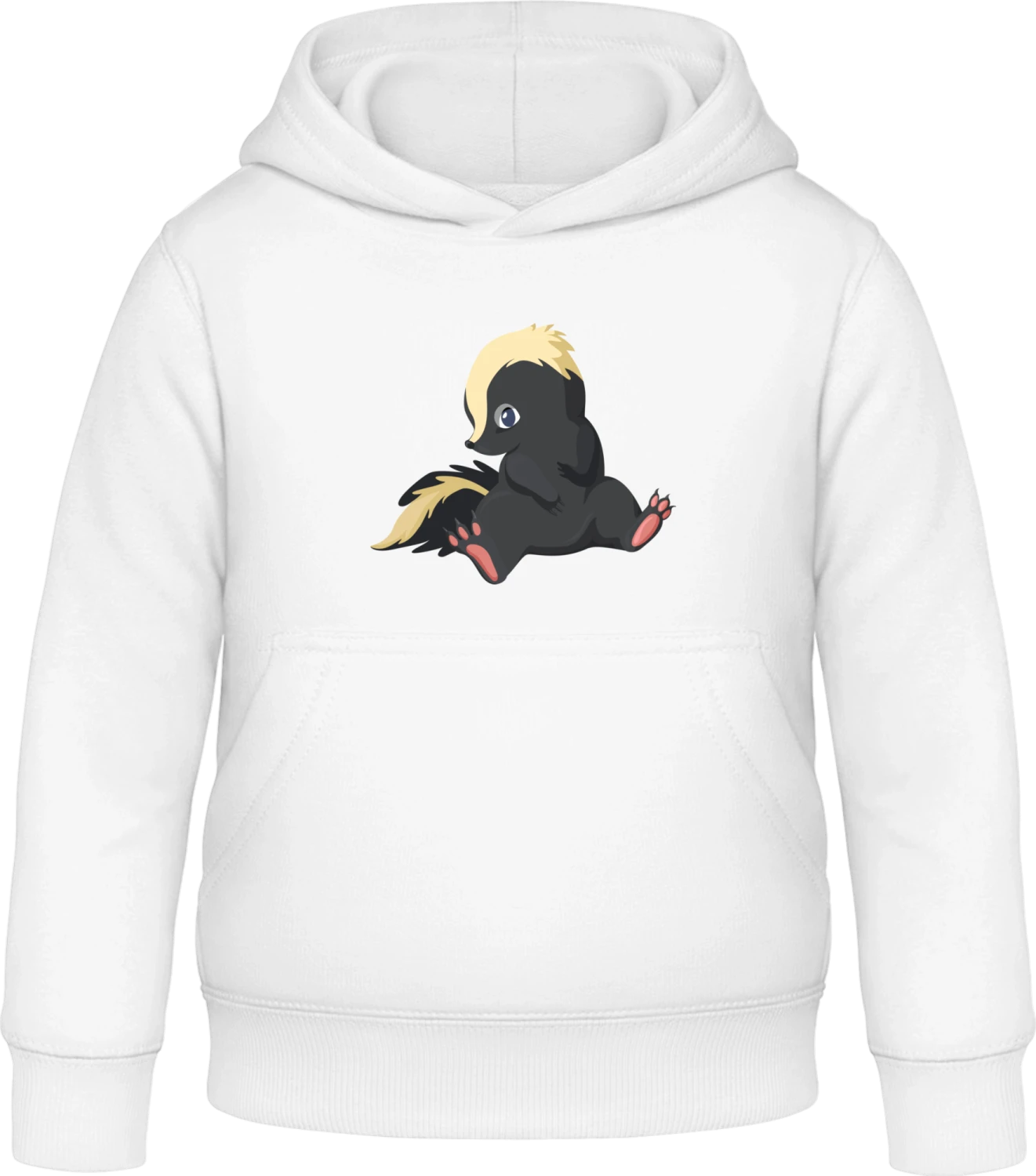 Skunk Baby - Arctic white Awdis Hoodie Kids - Front