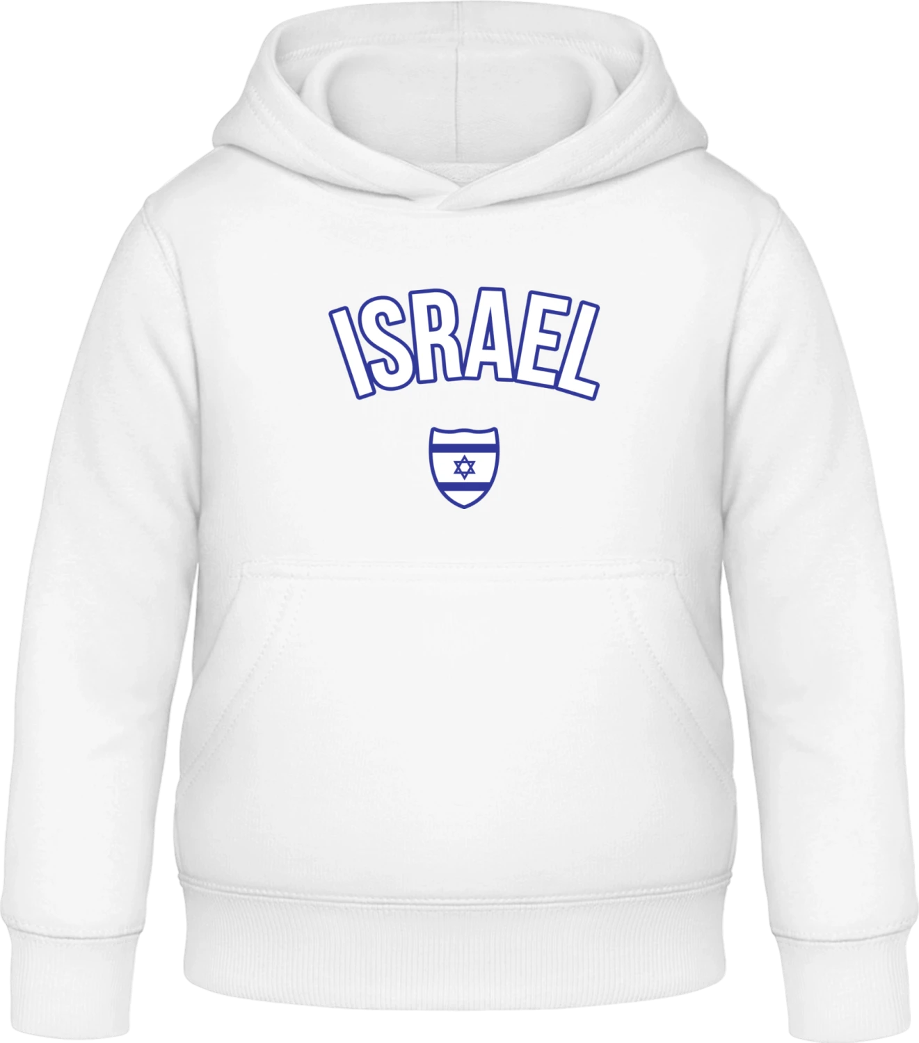 ISRAEL Fan - Arctic white Awdis Hoodie Kids - Front