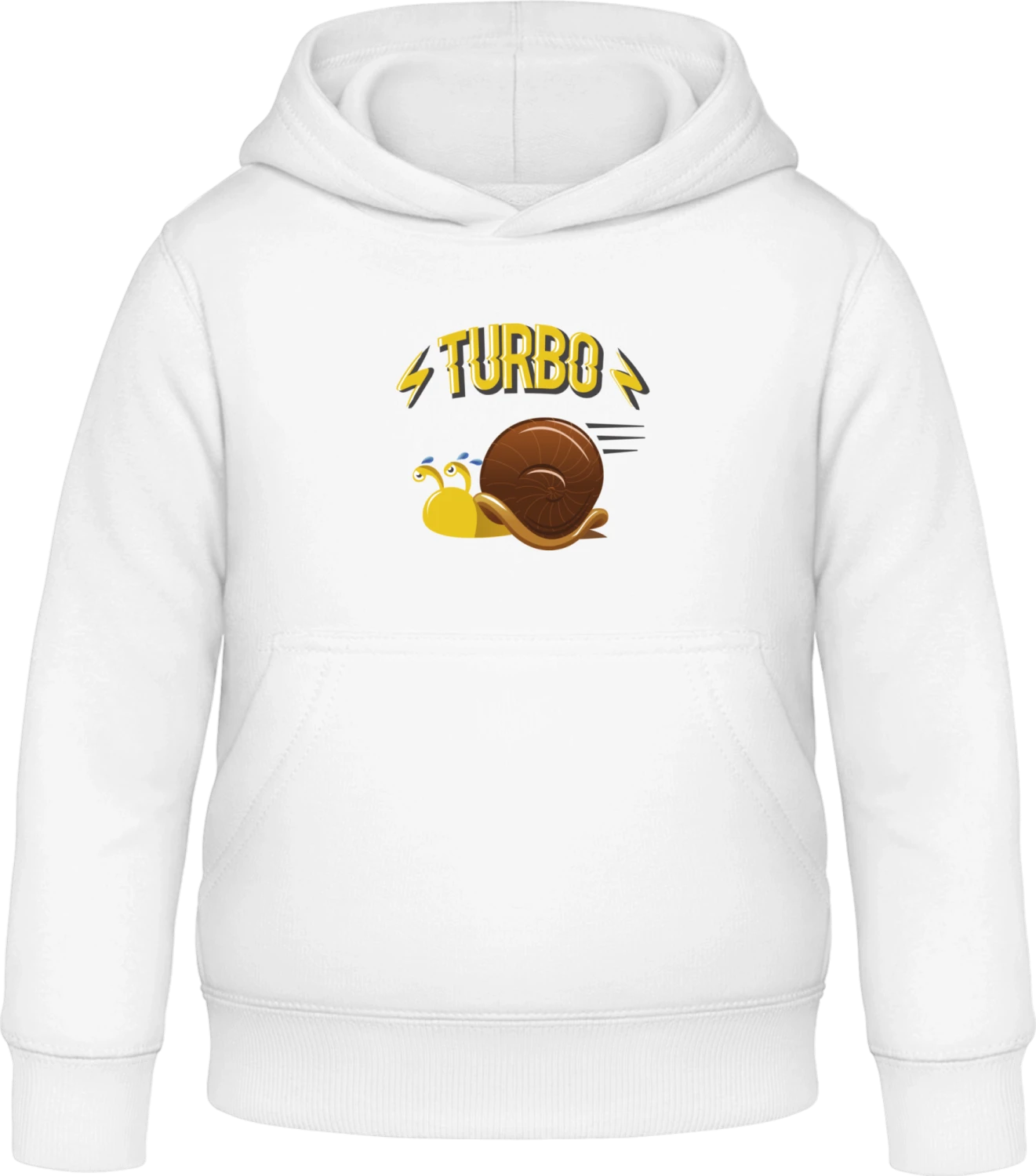 Turbo Schnecke - Arctic white Awdis Hoodie Kids - Front