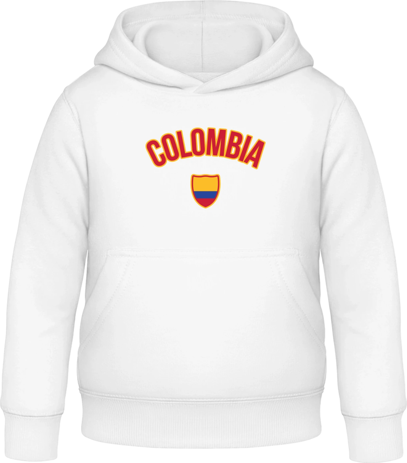 COLOMBIA Fan - Arctic white Awdis Hoodie Kids - Front