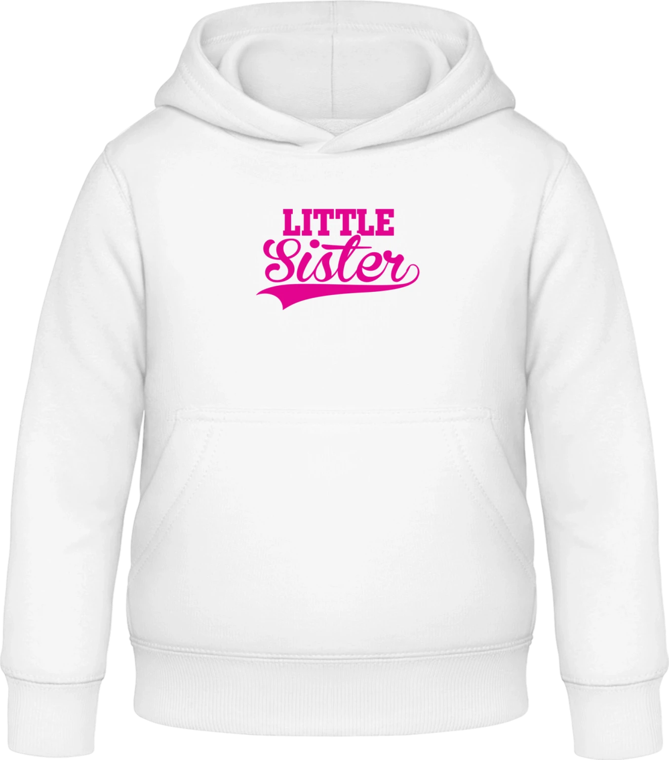 Little Sister Vintage - Arctic white Awdis Hoodie Kids - Front