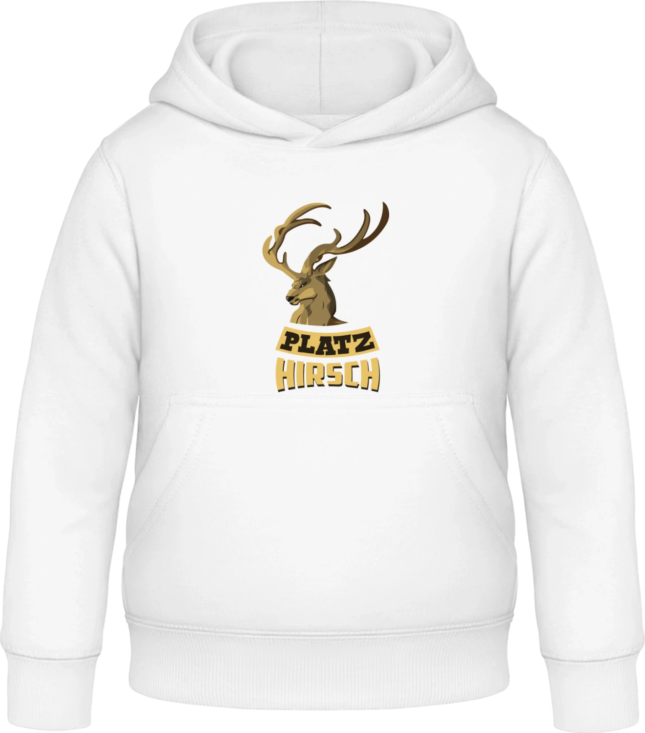 Platzhirsch Logo - Arctic white Awdis Hoodie Kids - Front