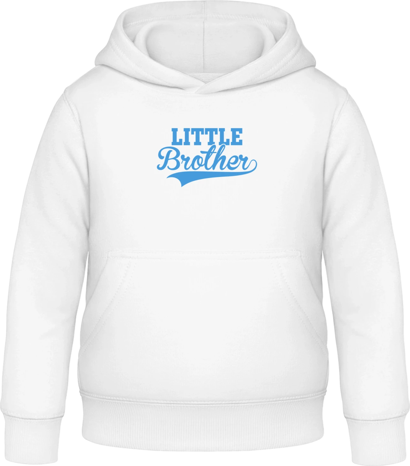 Little Brother Vintage - Arctic white Awdis Hoodie Kids - Front