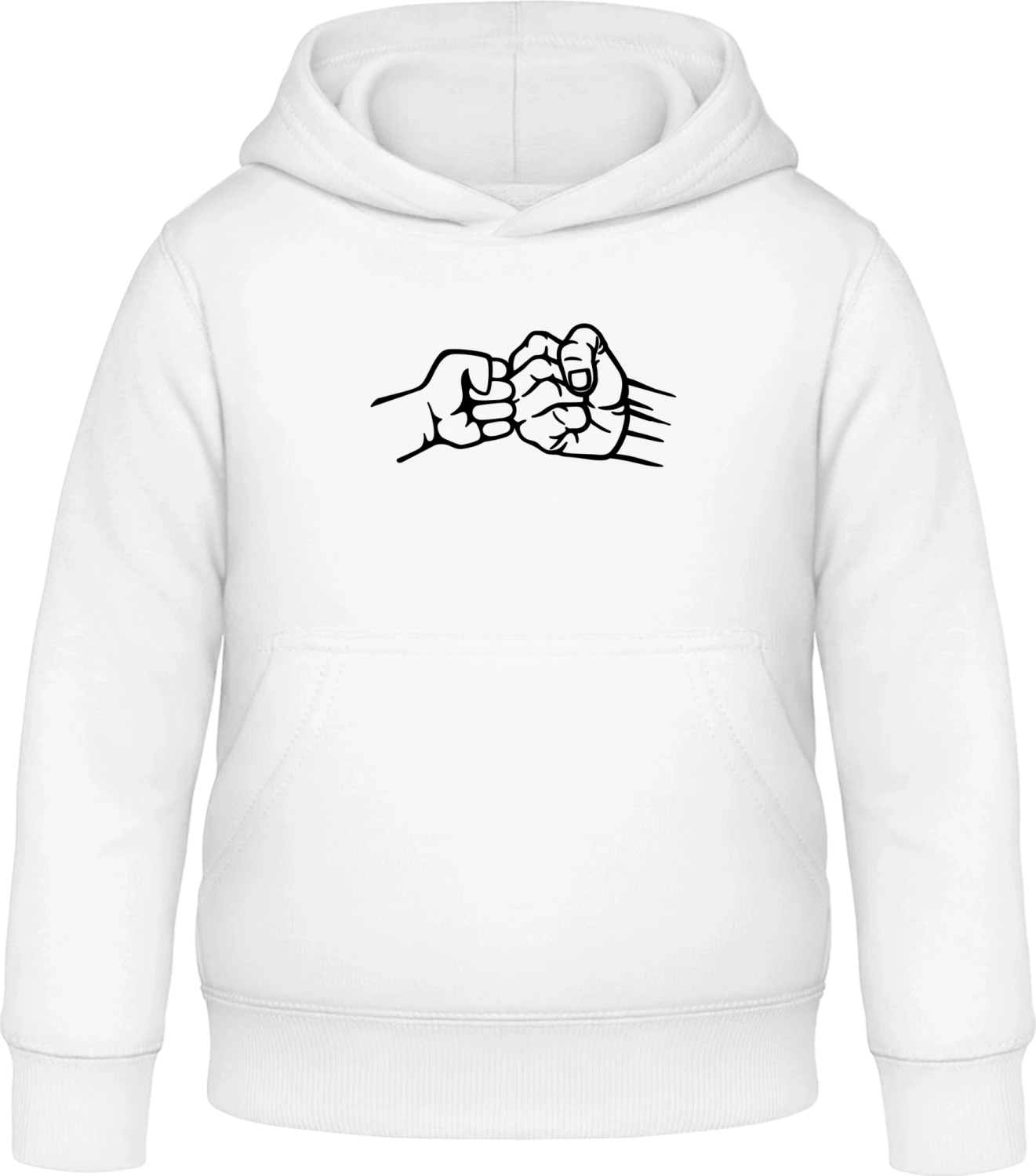 Father And Son - Arctic white Awdis Hoodie Kids - Front