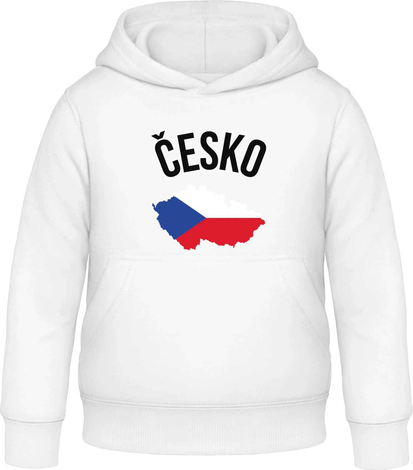 Cesko - Arctic white Awdis Hoodie Kids - Front