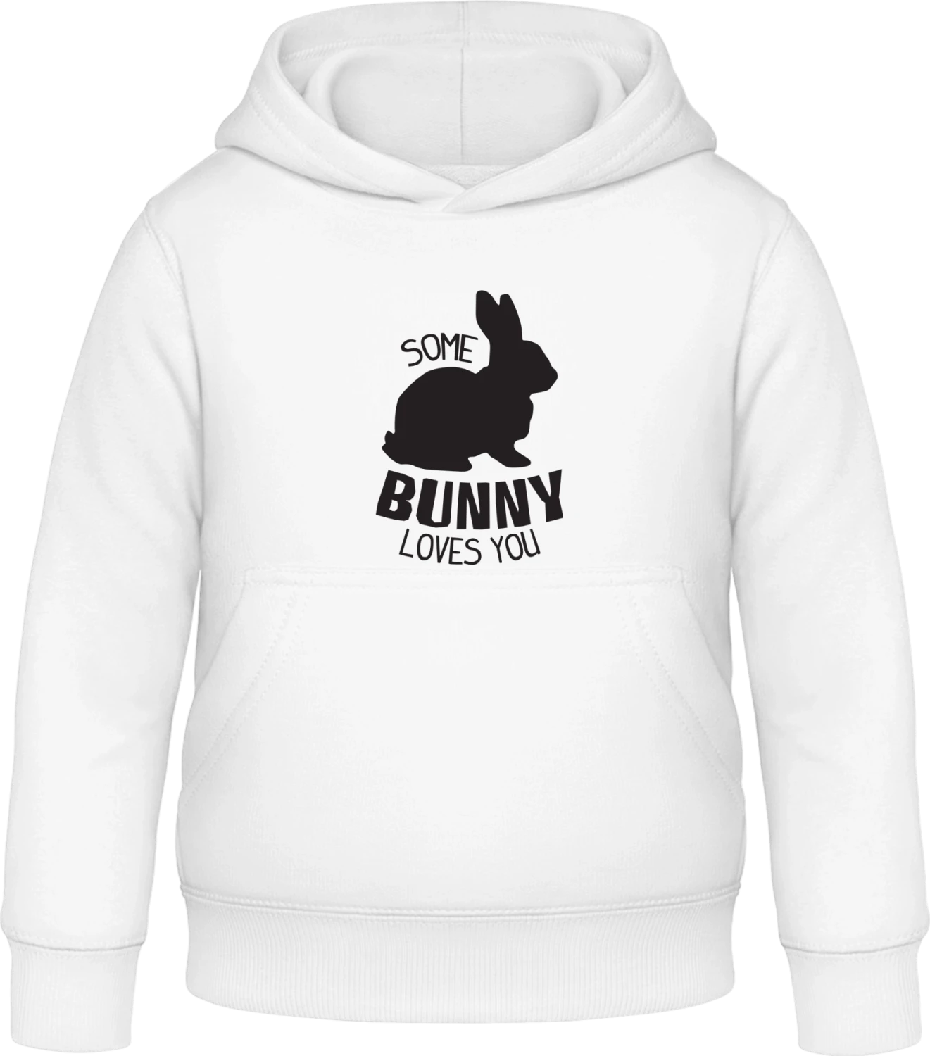 Some Bunny Loves You - Arctic white Awdis Hoodie Kids - Front