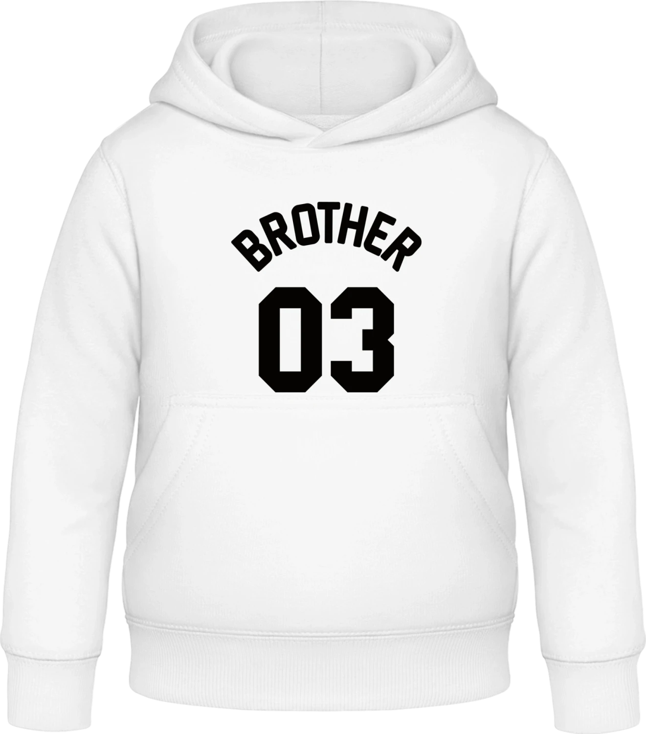 Brother 03 - Arctic white Awdis Hoodie Kids - Front