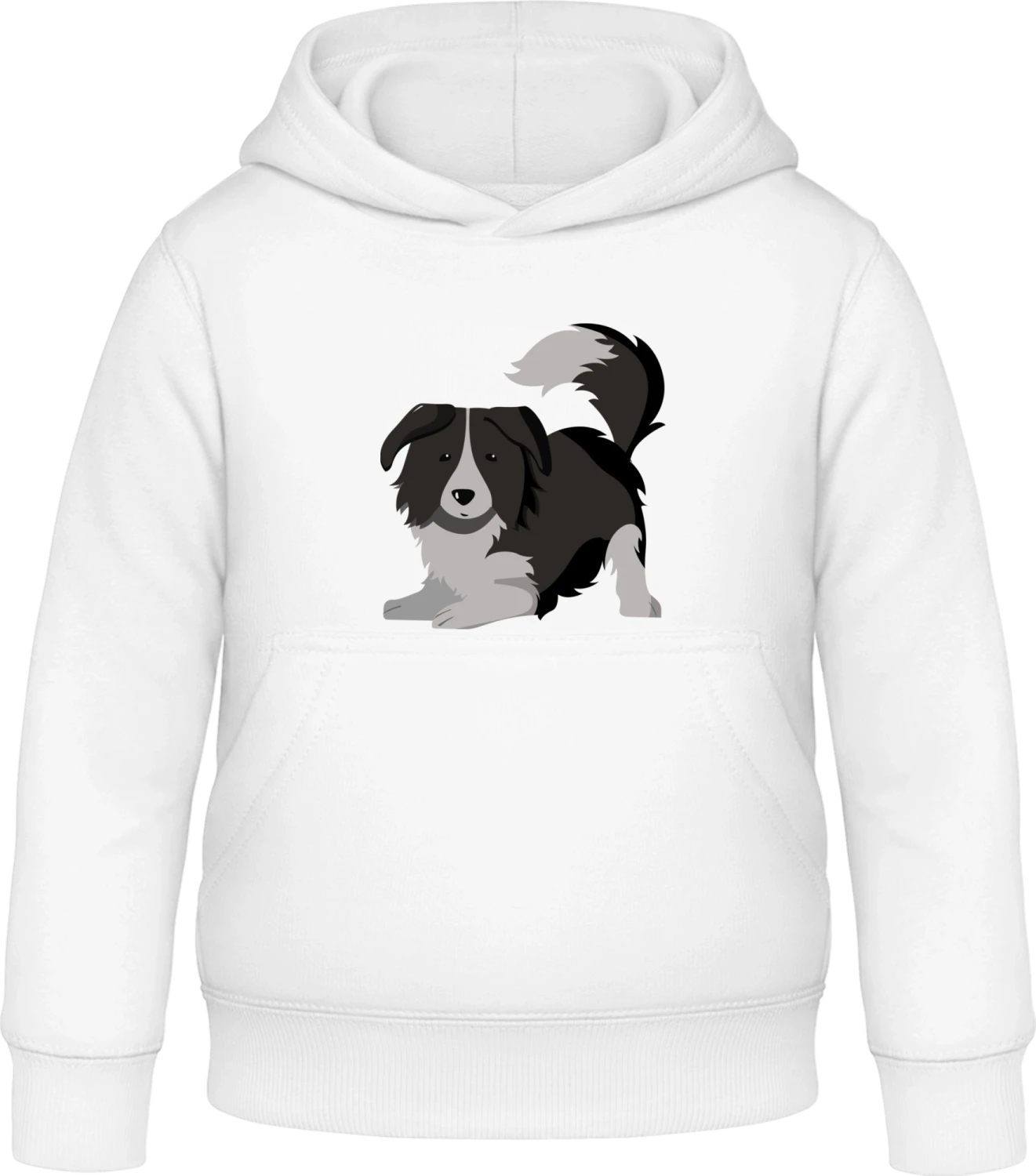 Cute Dog Want To Play - Arctic white Awdis Hoodie Kids - Front