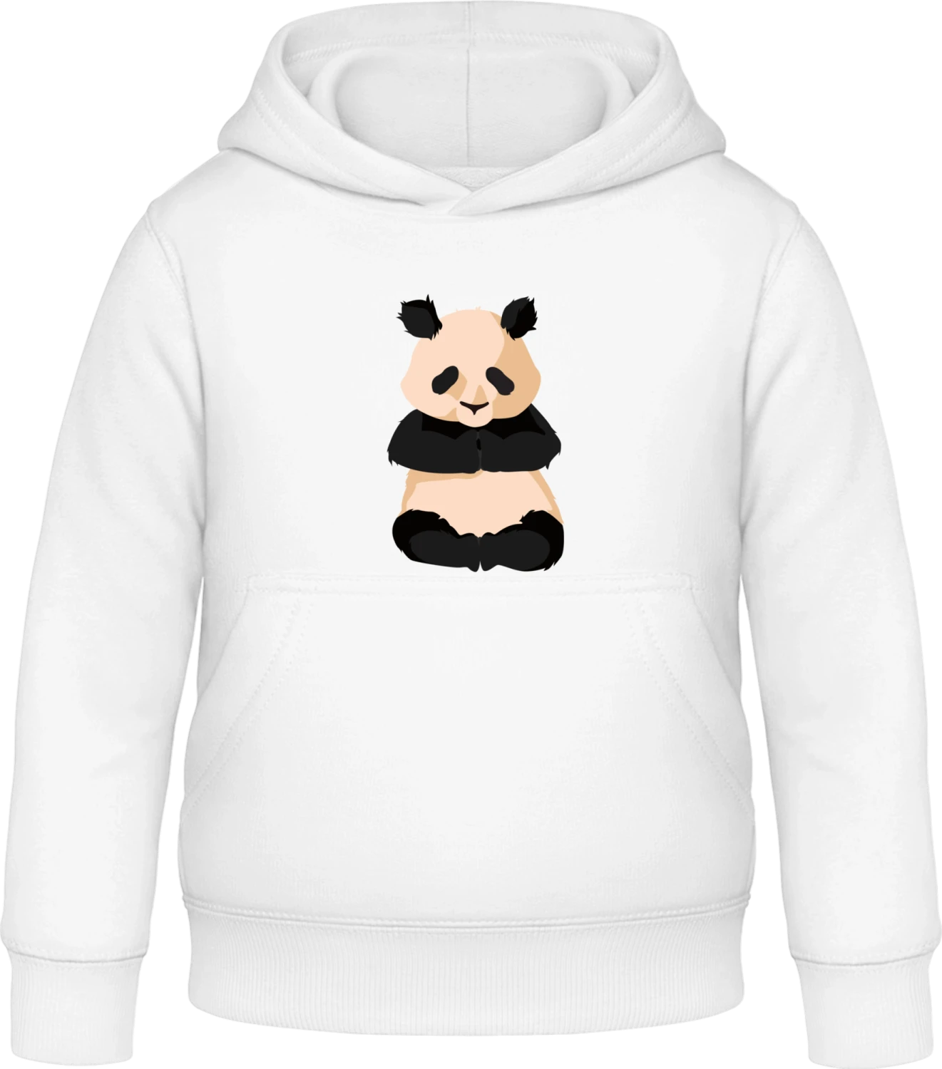 Panda Meditation - Arctic white Awdis Hoodie Kids - Front