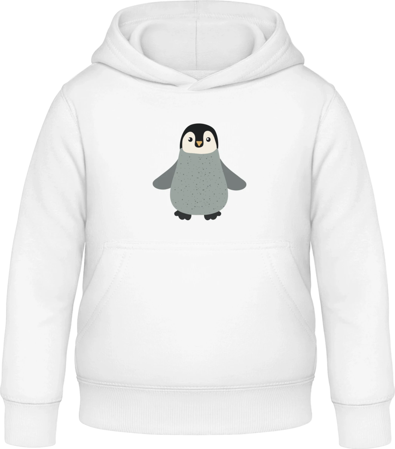 Cute Little Penguin - Arctic white Awdis Hoodie Kids - Front