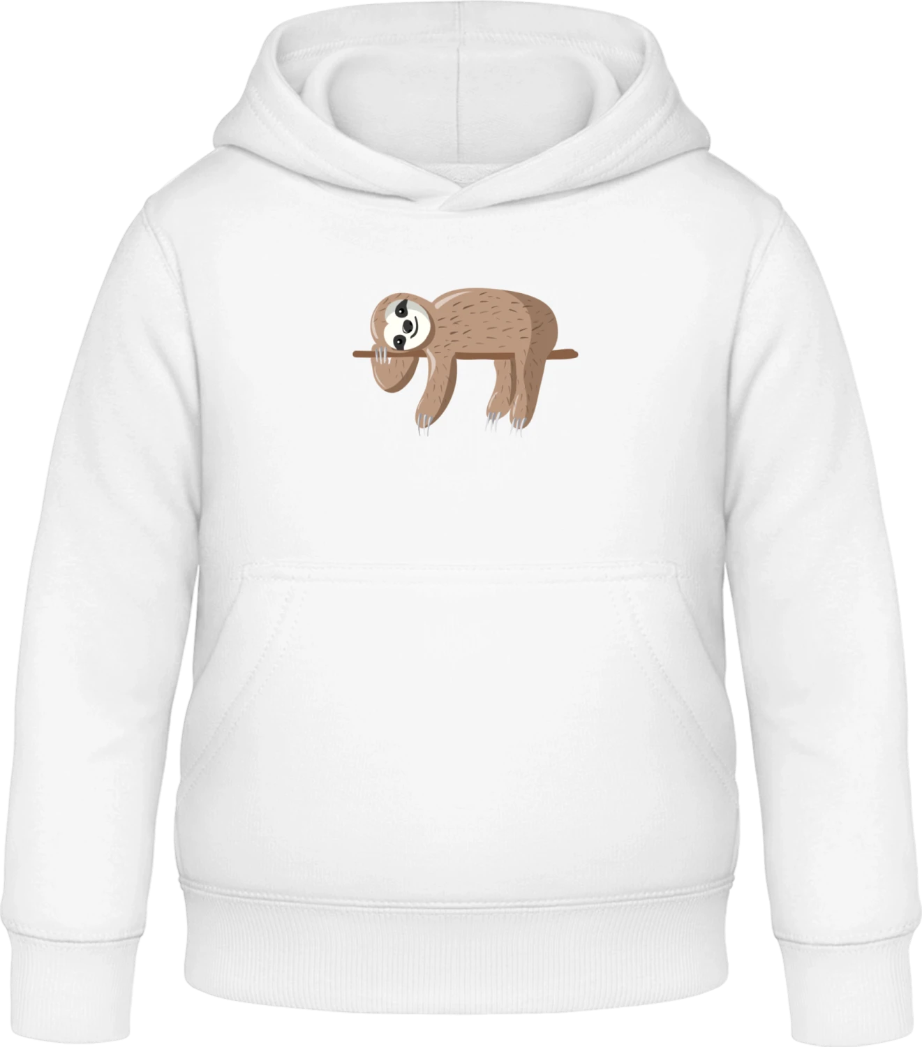 Lying Sloth - Arctic white Awdis Hoodie Kids - Front