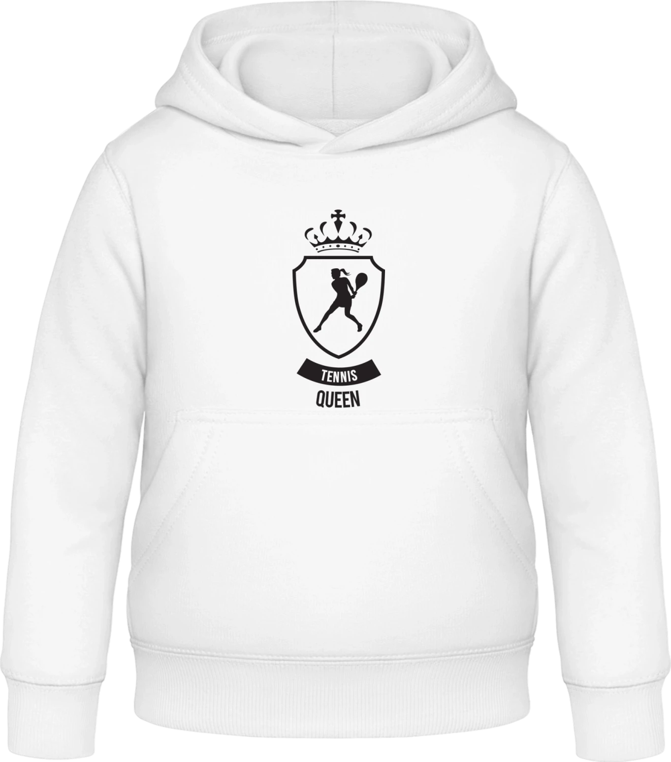 Tennis Queen - Arctic white Awdis Hoodie Kids - Front