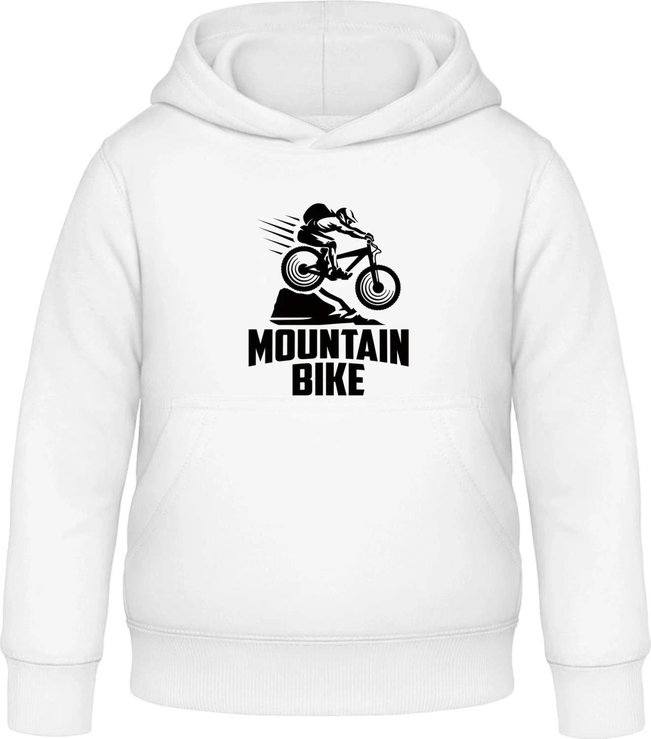 Mountainbike Downhill - Arctic white Awdis Hoodie Kids - Front