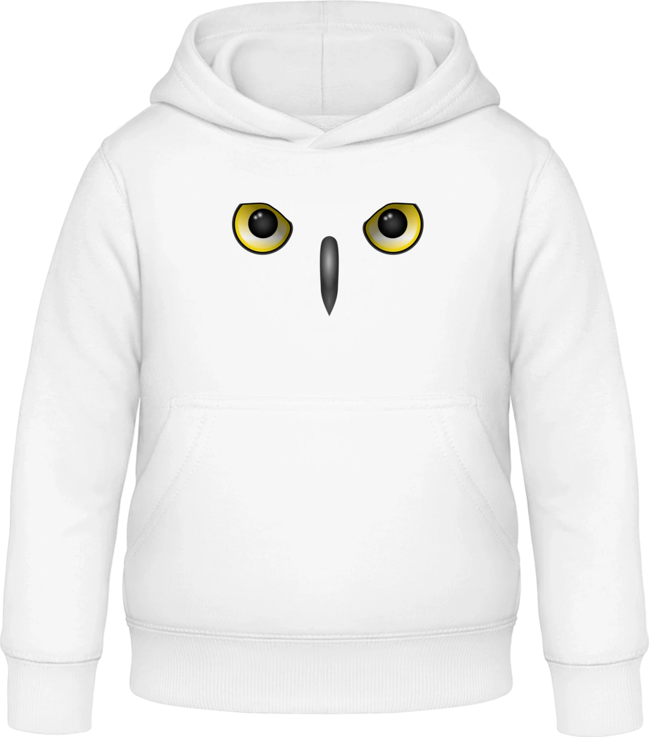 Owl Face Scary - Arctic white Awdis Hoodie Kids - Front