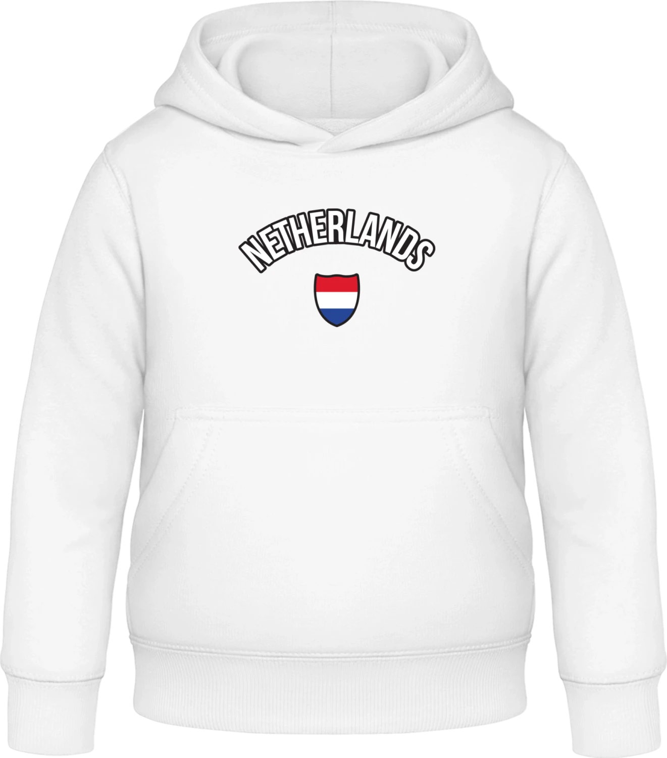 NETHERLANDS Fan - Arctic white Awdis Hoodie Kids - Front