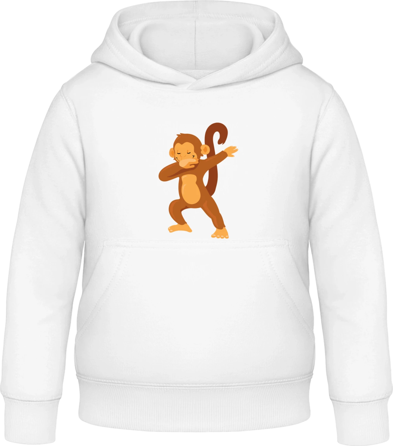 Funky Monkey - Arctic white Awdis Hoodie Kids - Front