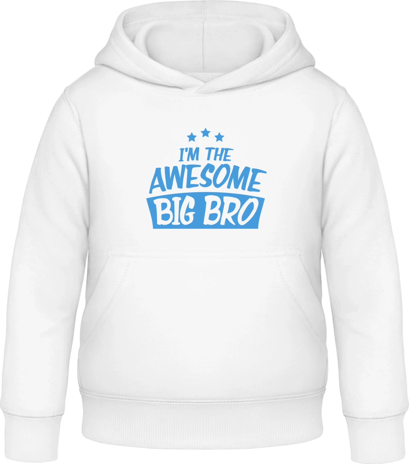 I'm The Awesome Big Bro  - Arctic white Awdis Hoodie Kids - Front