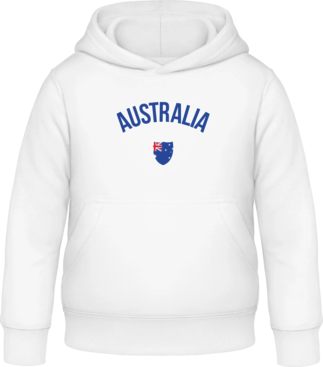 AUSTRALIA Fan - Arctic white Awdis Hoodie Kids - Front