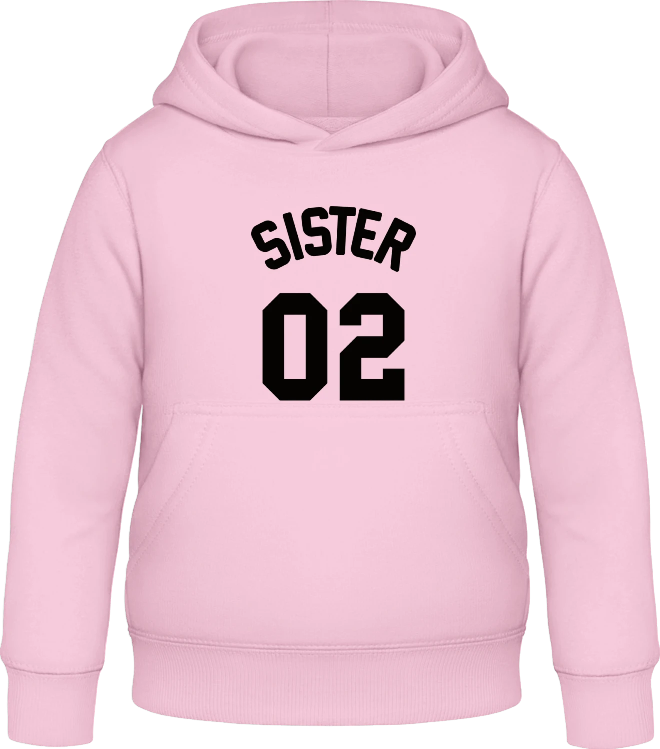 Sister 02 - Baby pink Awdis Hoodie Kids - Front