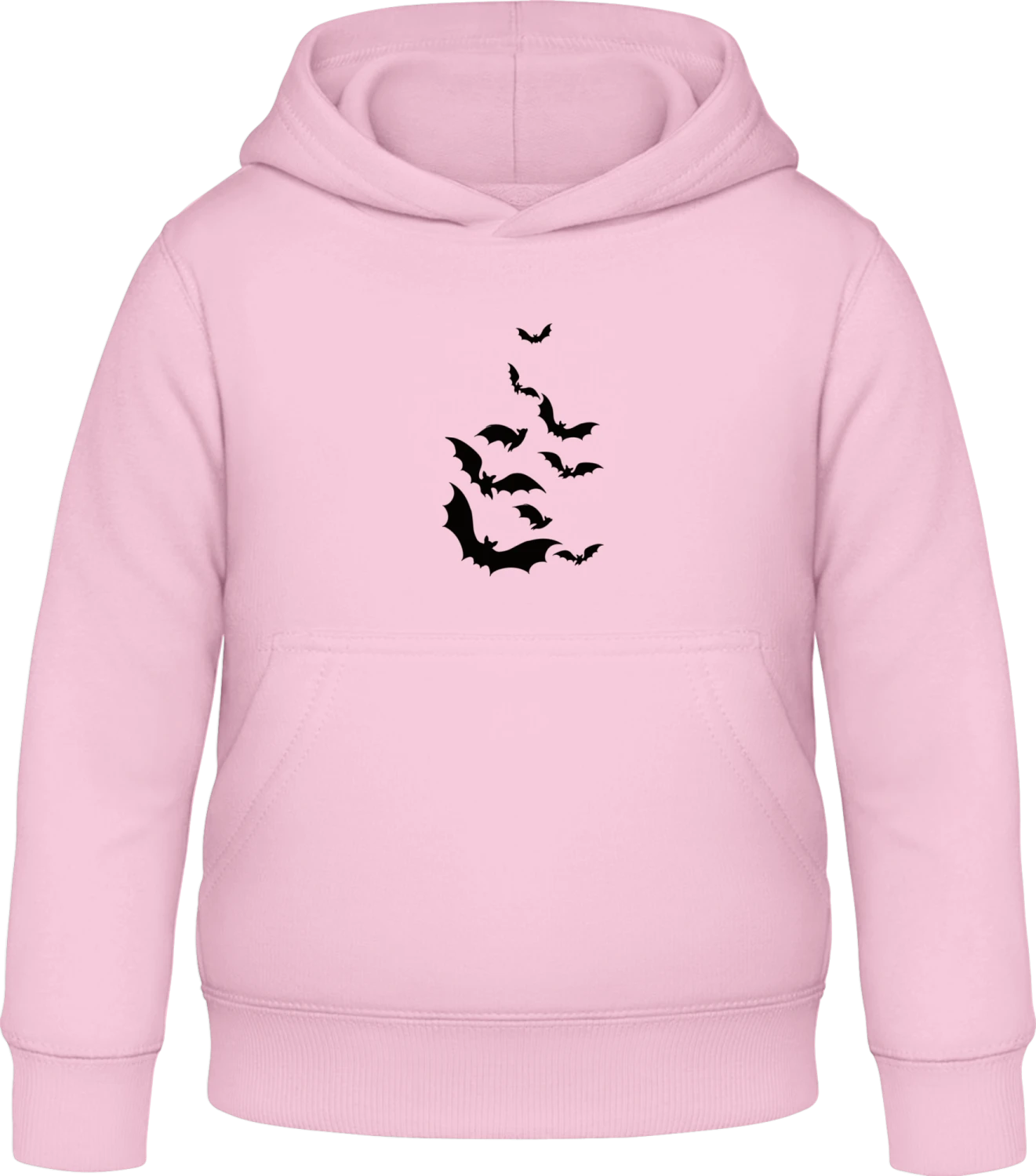 School Of Bats - Baby pink Awdis Hoodie Kids - Front