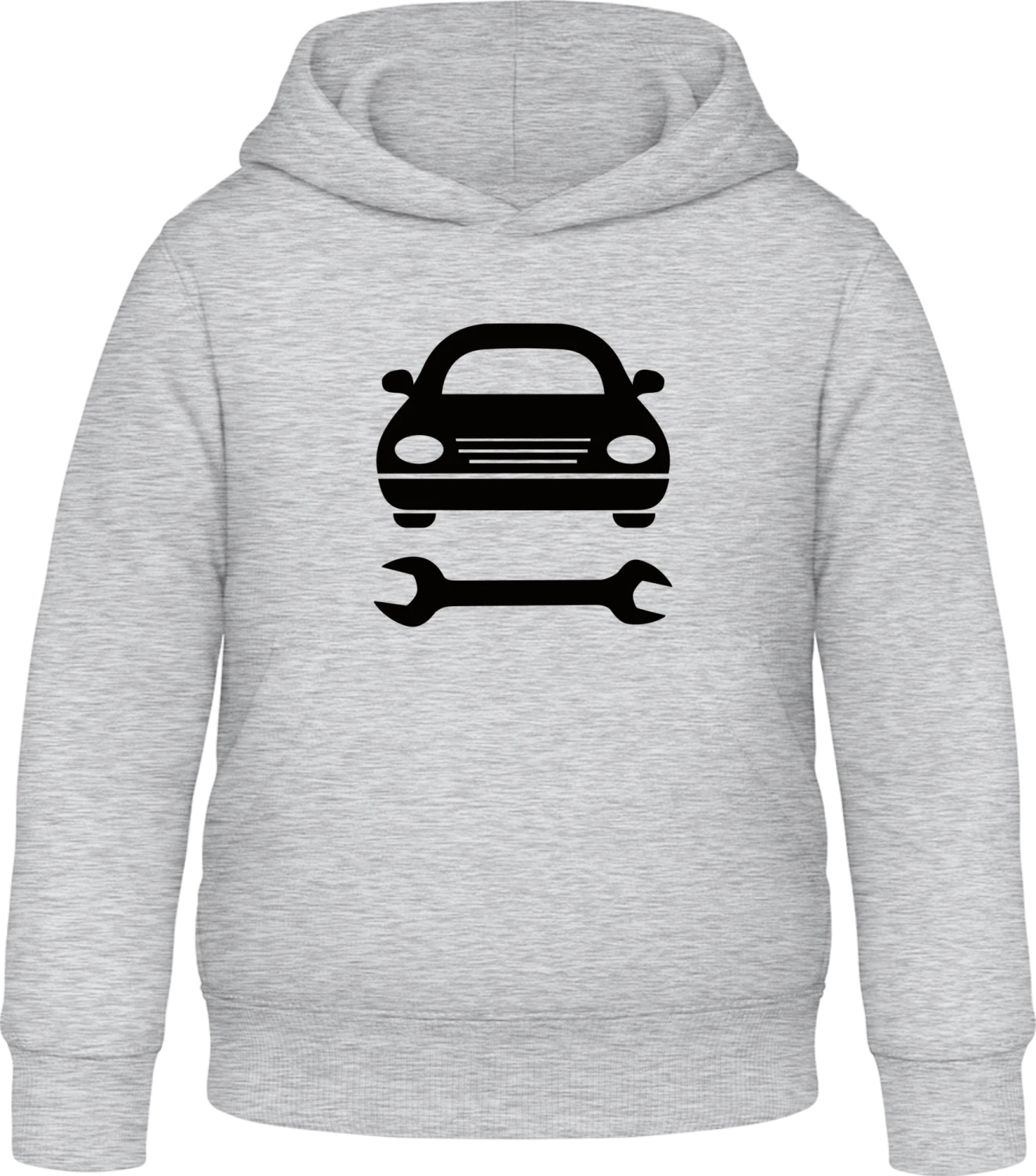 Automechaniker Schrauber - Heather Grey Awdis Hoodie Kids - Front