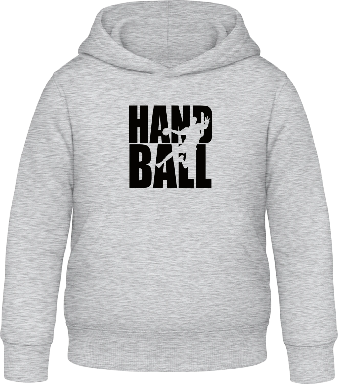 Handball Player - Heather Grey Awdis Hoodie Kids - Front