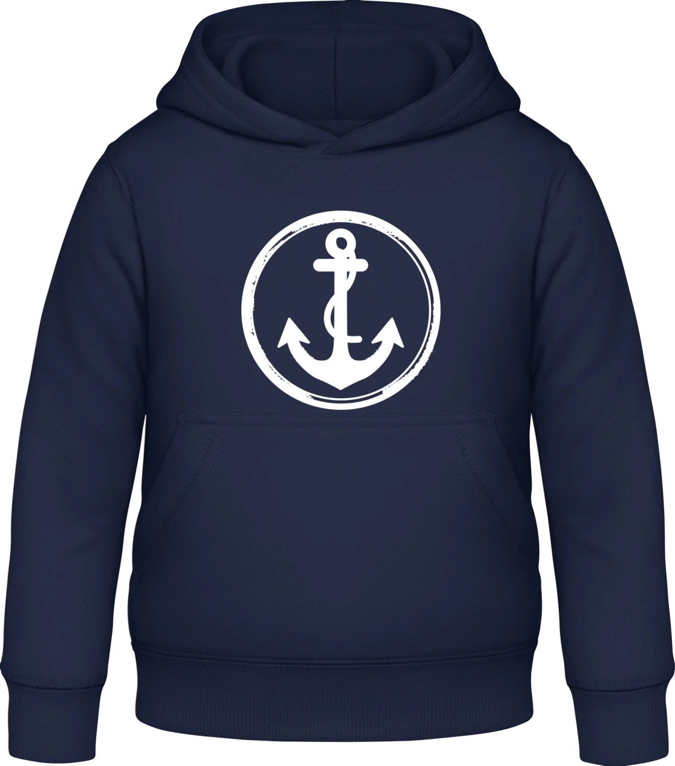 Anchor - Oxford navy Awdis Hoodie Kids - Front