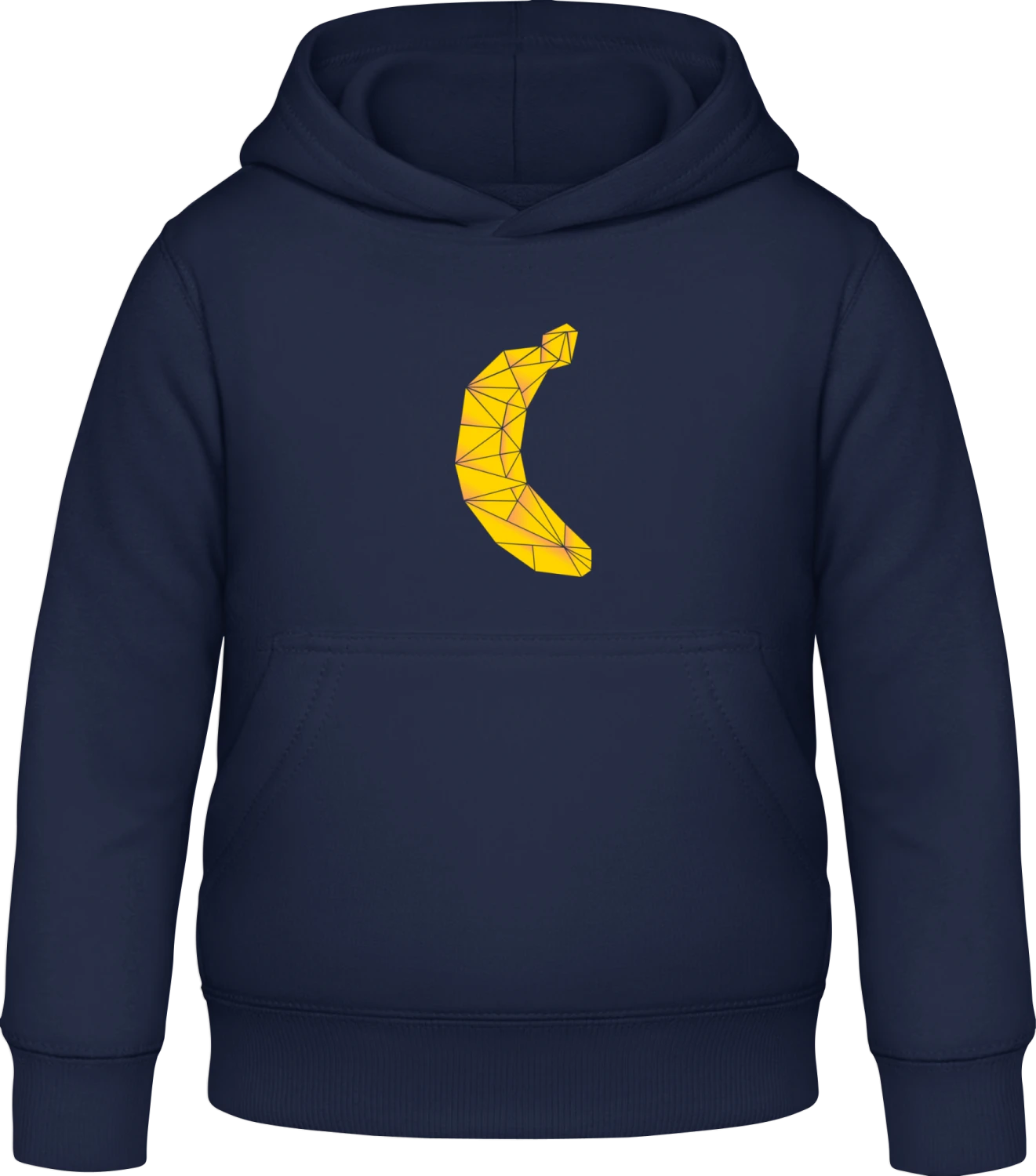 Banana Triangle Style - Oxford navy Awdis Hoodie Kids - Front