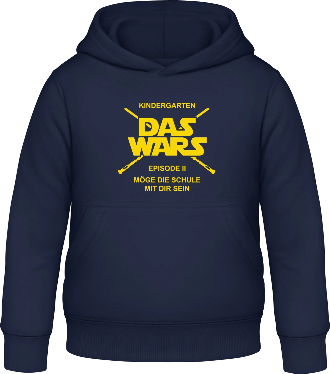 Kindergarten das wars Schule - Oxford navy Awdis Hoodie Kids - Front