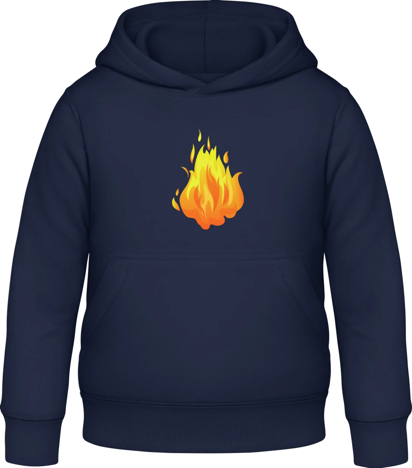 Fire Starts To Burn - Oxford navy Awdis Hoodie Kids - Front