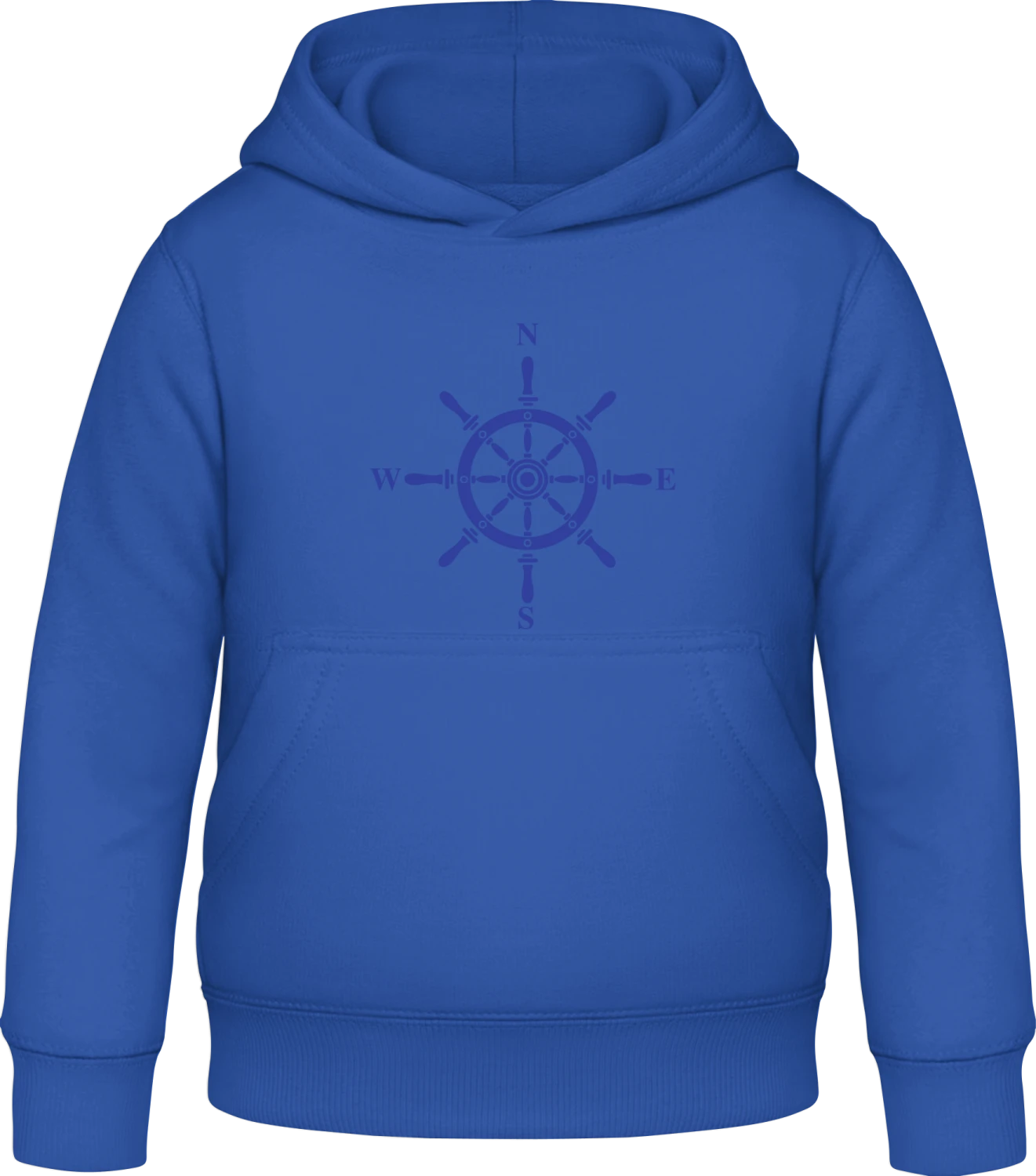 North West East South Sailing Navigation - Royal blue Awdis Hoodie Kids - Front