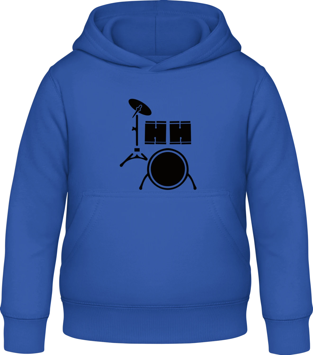 Drums Design - Royal blue Awdis Hoodie Kids - Front