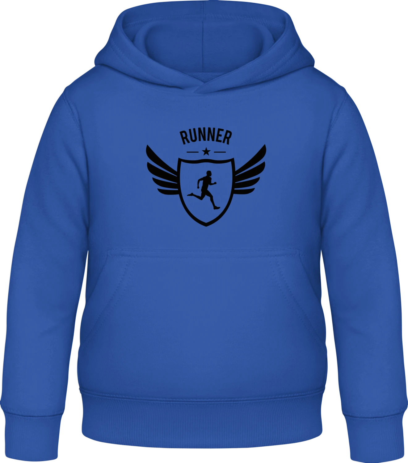 Runner Winged - Royal blue Awdis Hoodie Kids - Front