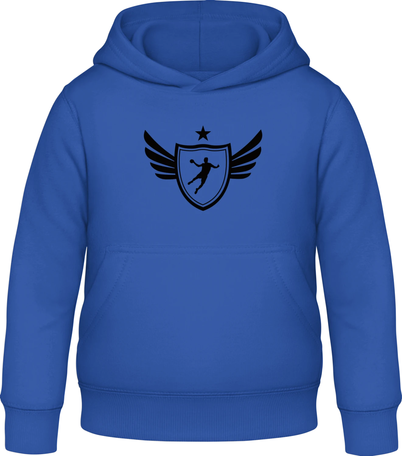 Handball Star Player Winged - Royal blue Awdis Hoodie Kids - Front