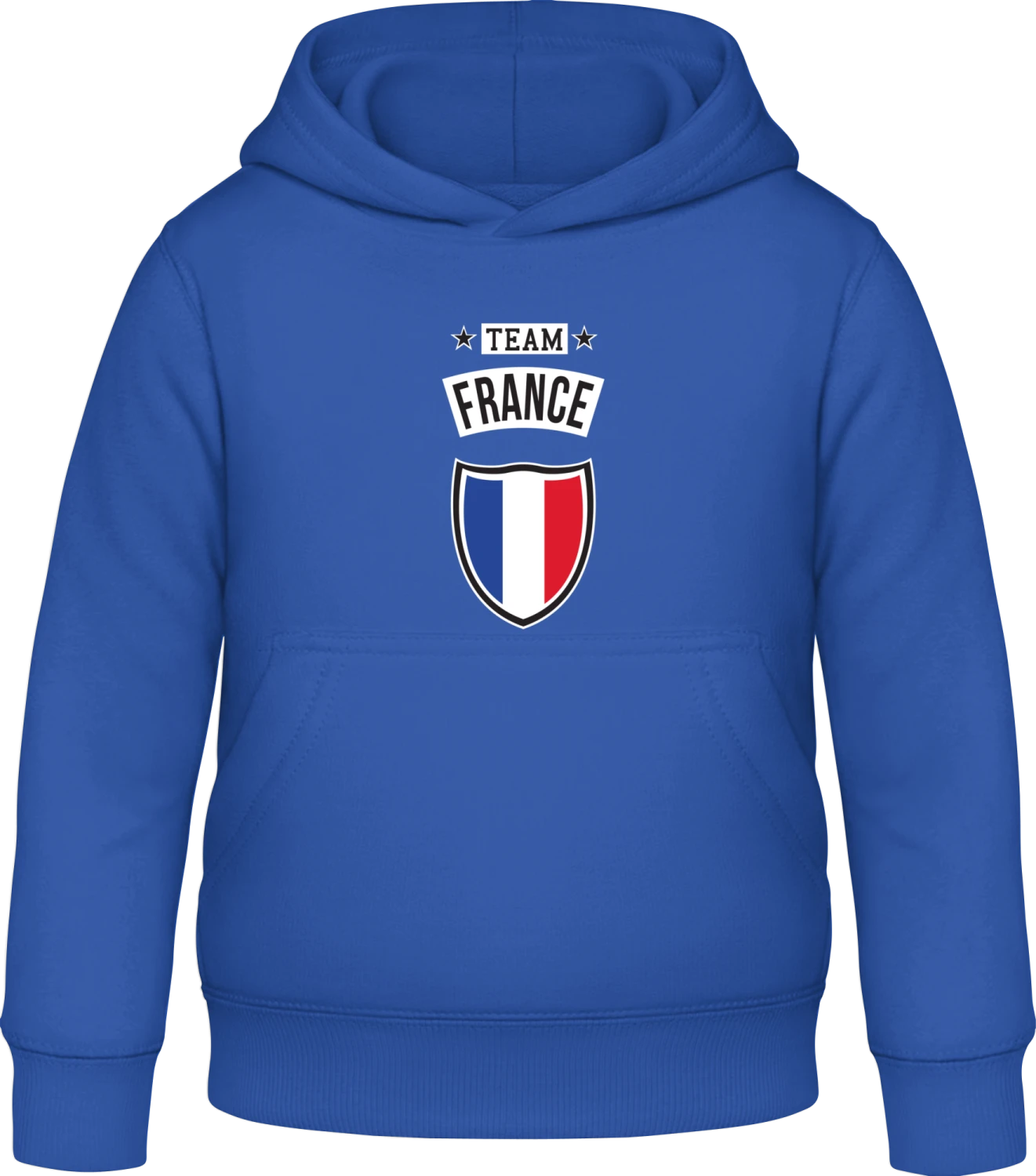 Team France - Royal blue Awdis Hoodie Kids - Front