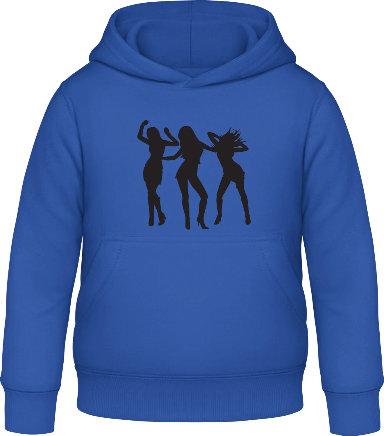 Dancing Chicks - Royal blue Awdis Hoodie Kids - Front