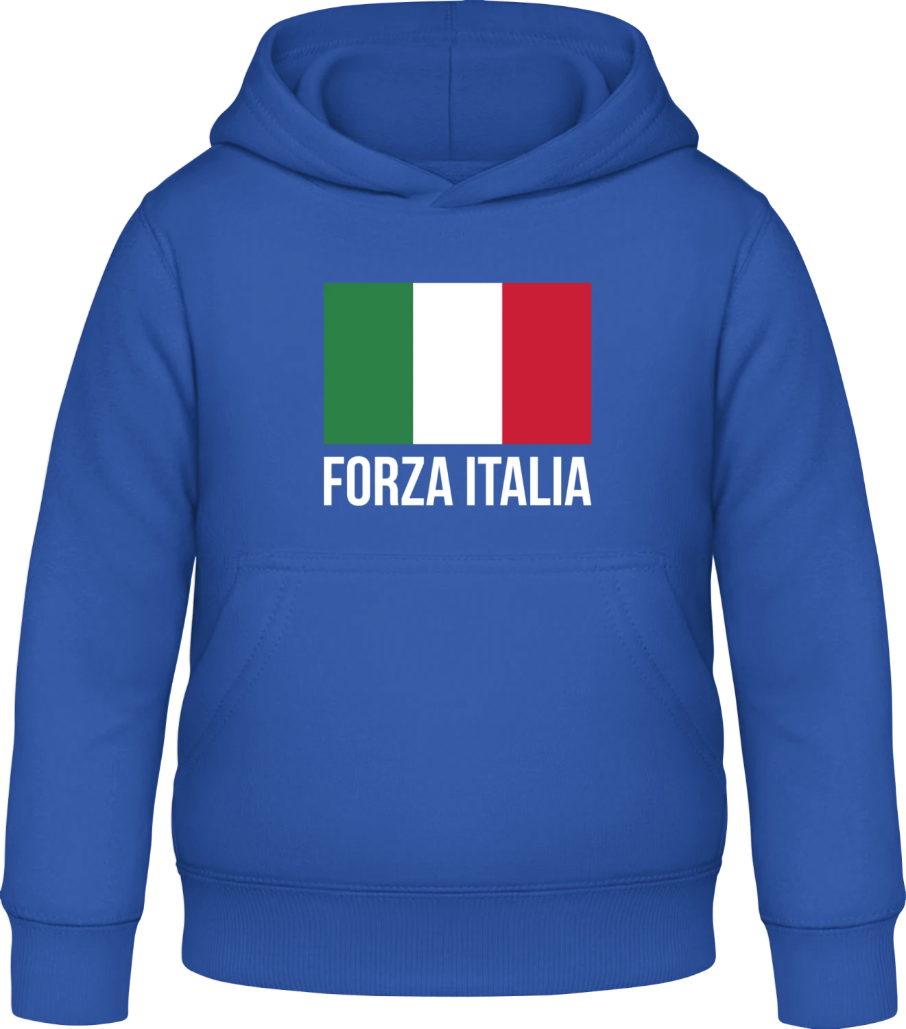 Forza Italia - Royal blue Awdis Hoodie Kids - Front