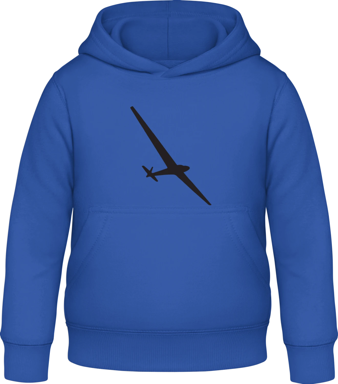 Glider Sailplane - Royal blue Awdis Hoodie Kids - Front