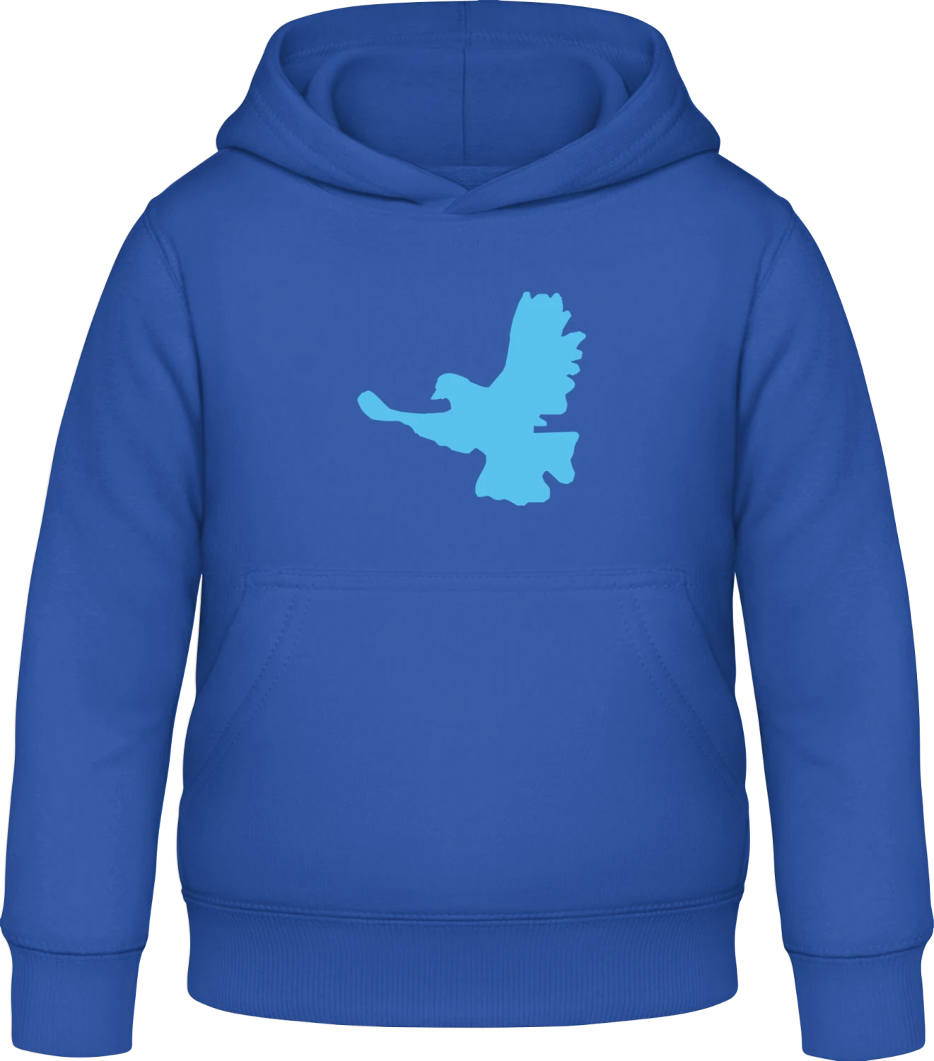 Friedenstaube - Royal blue Awdis Hoodie Kids - Front